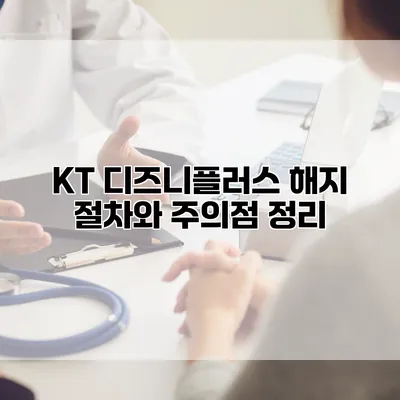 KT 디즈니플러스 해지 절차와 주의점 정리